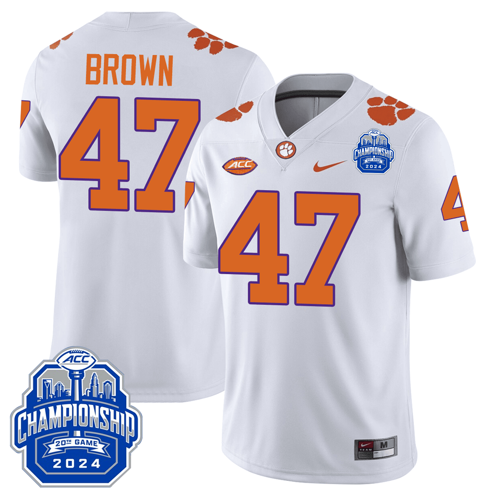 Men Clemson Tigers 24/25 Jersey - ACC Championship Patch
