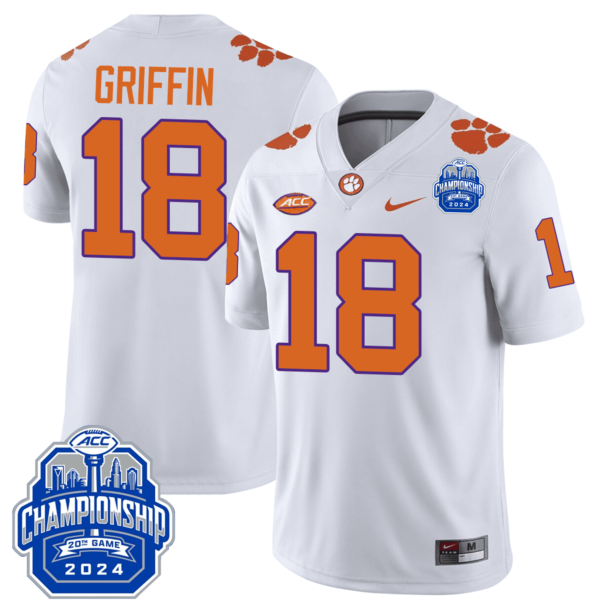 Men Clemson Tigers 24/25 Jersey - ACC Championship Patch