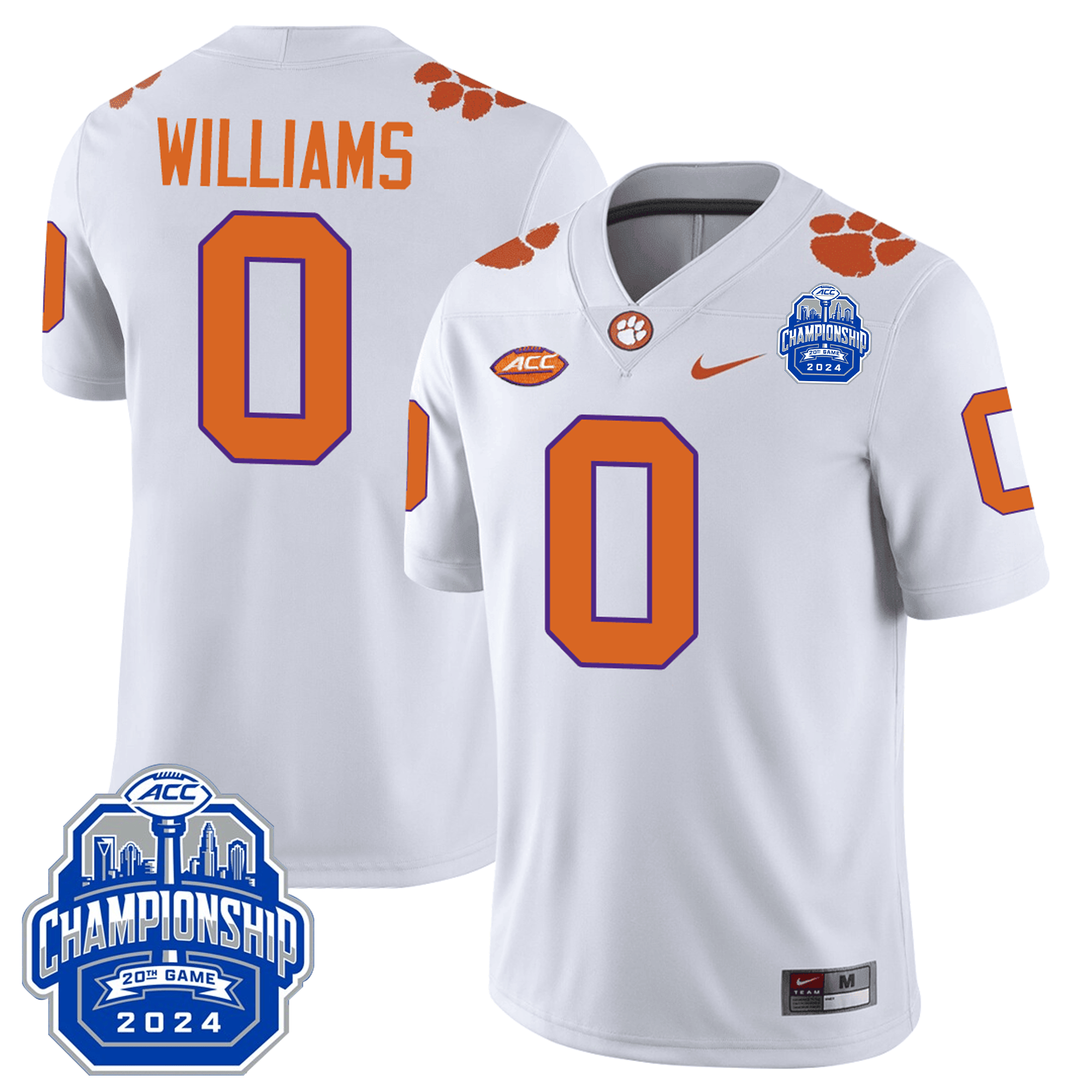 Men Clemson Tigers 24/25 Jersey - ACC Championship Patch