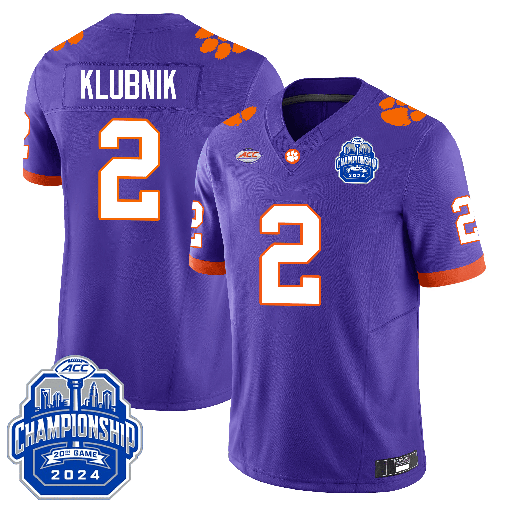 Men Clemson Tigers 24/25 Jersey - ACC Championship Patch