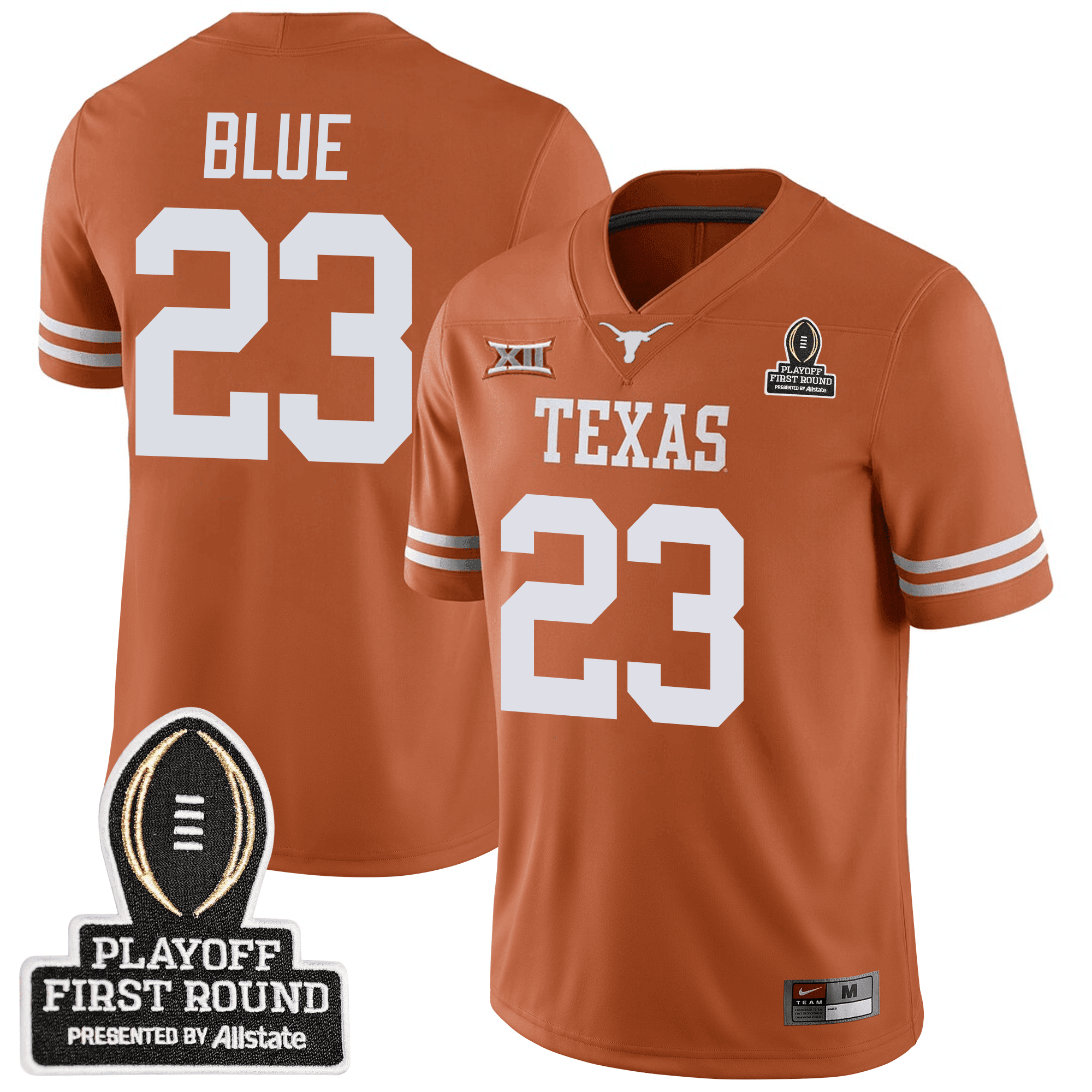 Men Texas Longhorns Football 24/25 Jersey - CFP First Round Patch