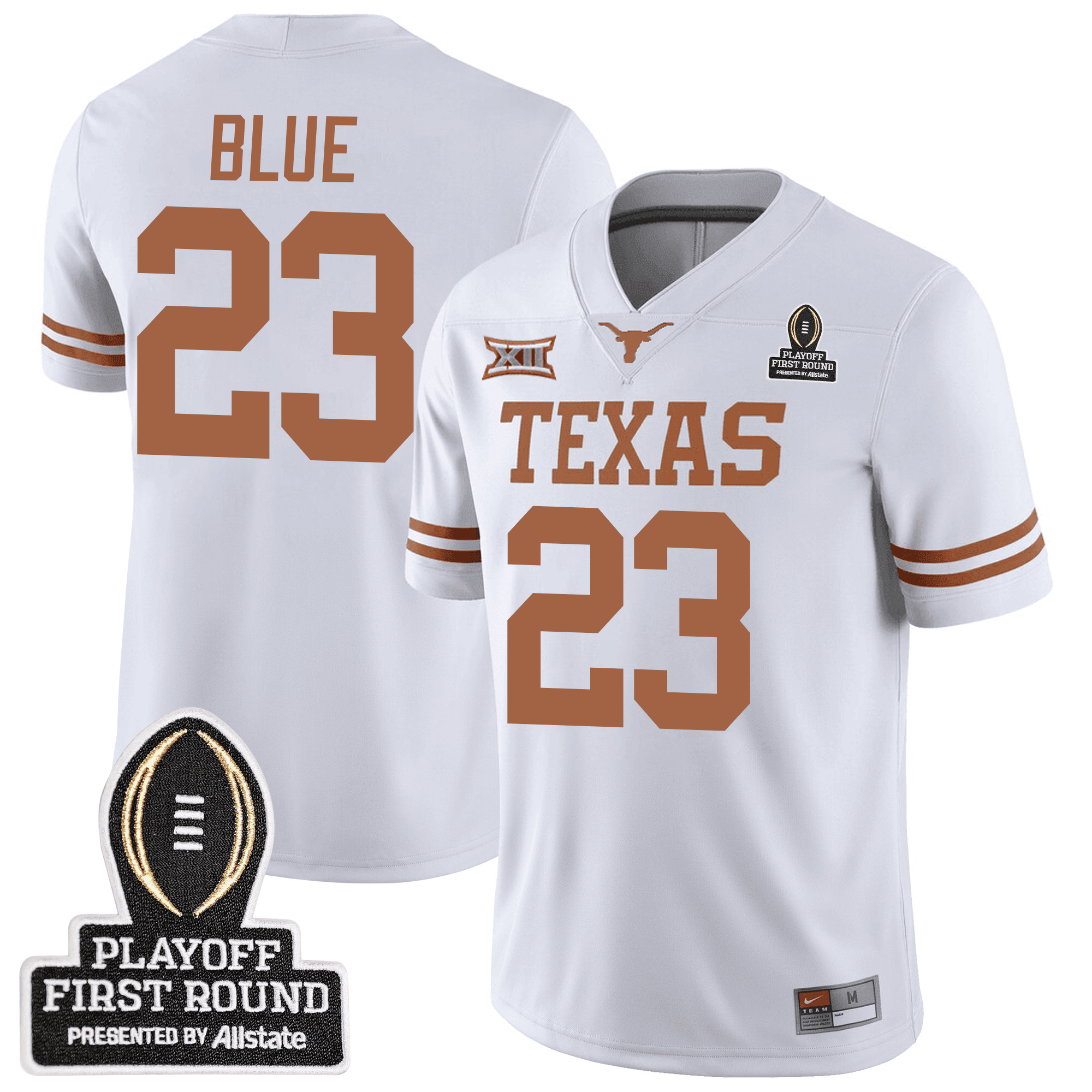 Men Texas Longhorns Football 24/25 Jersey - CFP First Round Patch