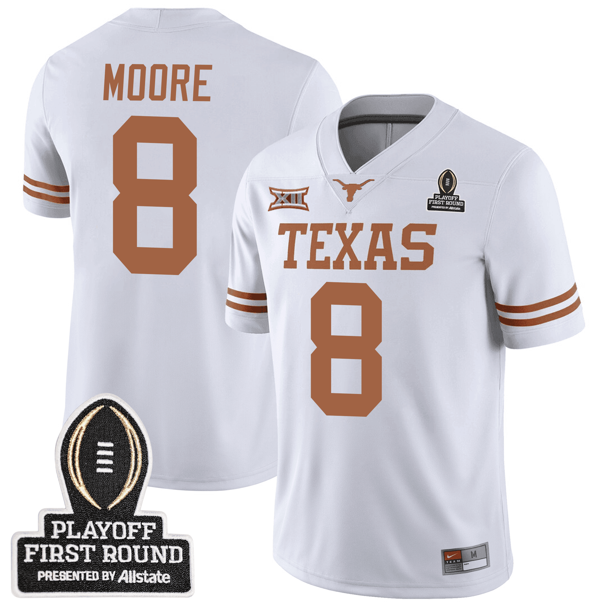 Men Texas Longhorns Football 24/25 Jersey - CFP First Round Patch