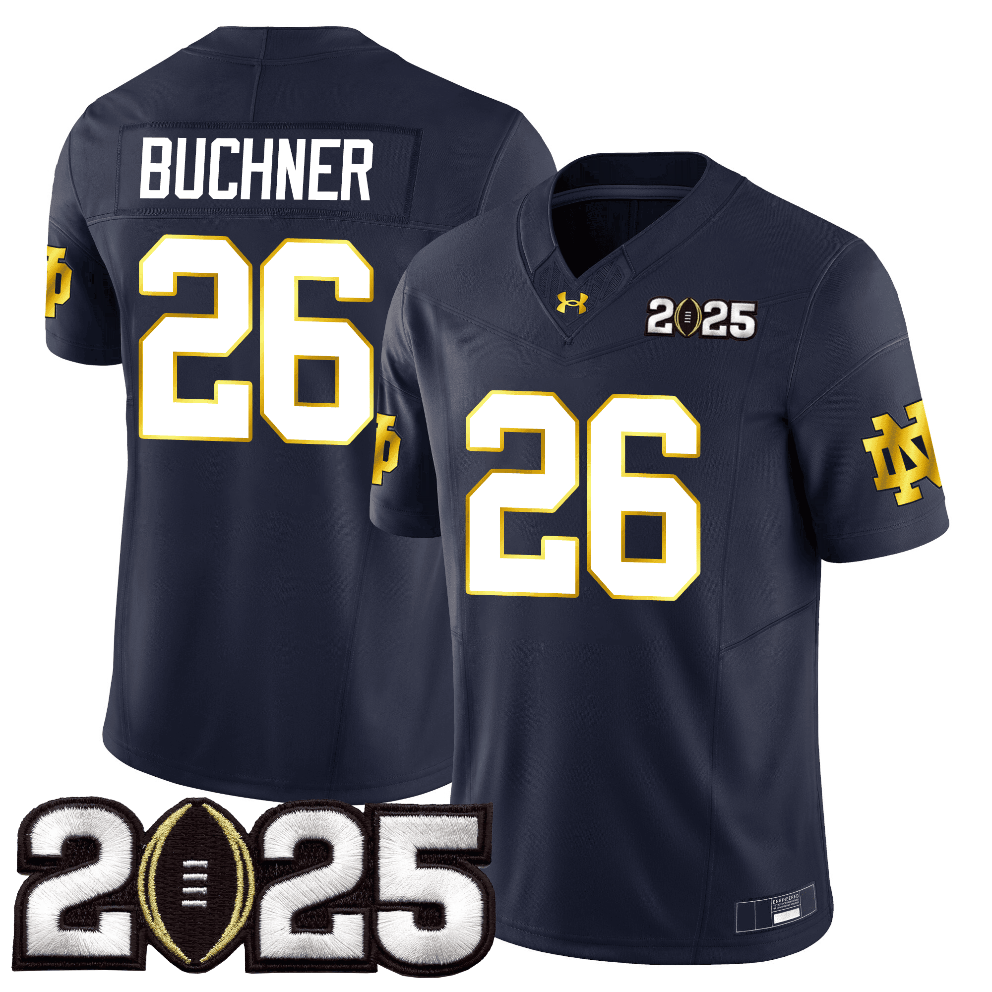Men Notre Dame Fighting Irish 24/25 Jersey - CFP Final Patch - All Stitched