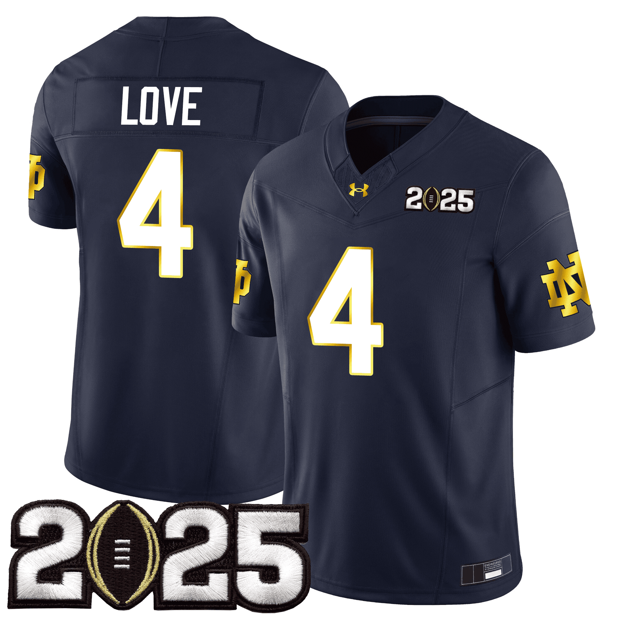 Men Notre Dame Fighting Irish 24/25 Jersey - CFP Final Patch - All Stitched