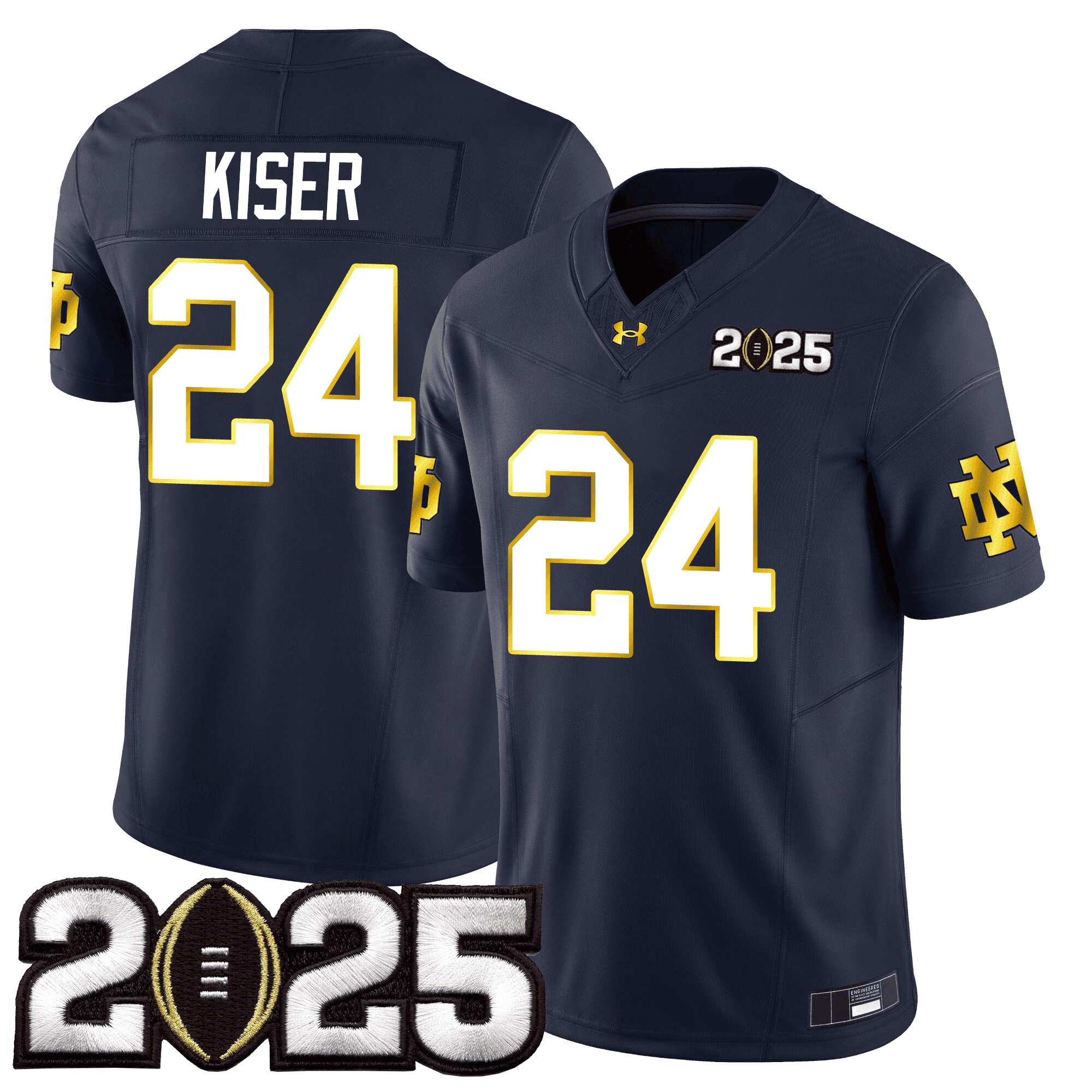 Men Notre Dame Fighting Irish 24/25 Jersey - CFP Final Patch - All Stitched