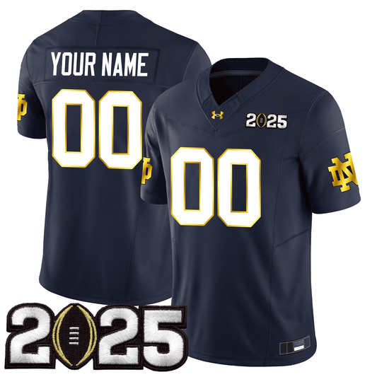 Custom Notre Dame Fighting Irish 24/25 Jersey - CFP Final Patch - All Stitched