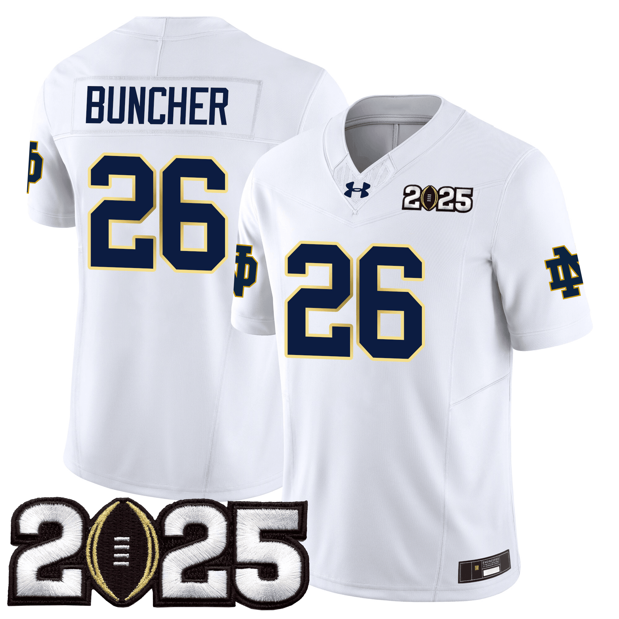 Men Notre Dame Fighting Irish 24/25 Jersey - CFP Final Patch - All Stitched