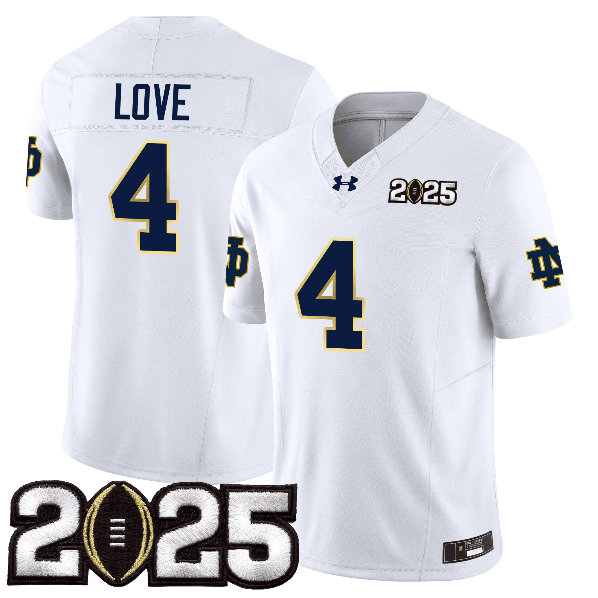 Men Notre Dame Fighting Irish 24/25 Jersey - CFP Final Patch - All Stitched