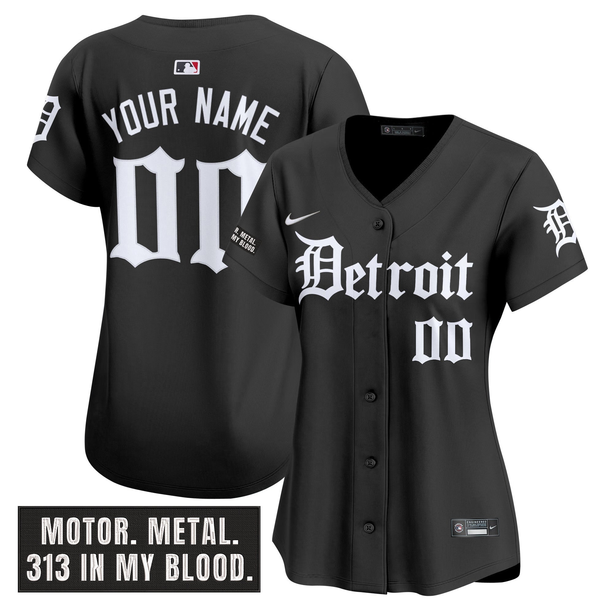 Detroit Tigers Custom Jersey All Stitched