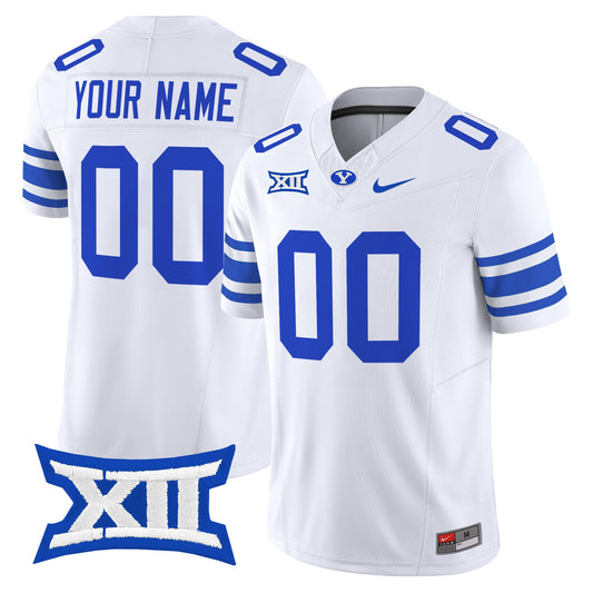 Custom BYU Cougars Jersey Name, Number 2025 Vapor Limited Stitched White
