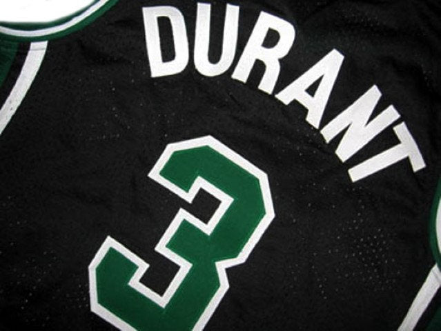 Kevin Durant Jersey #3 Montrose Christian Basketball New Sewn Black