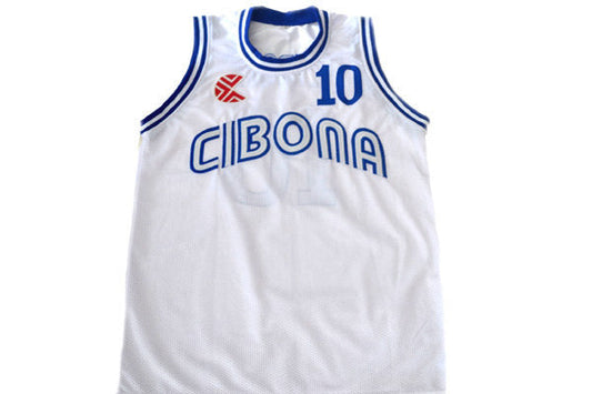 Drazen Petrovic Jersey #4 Sibenka Croatia Basketball White