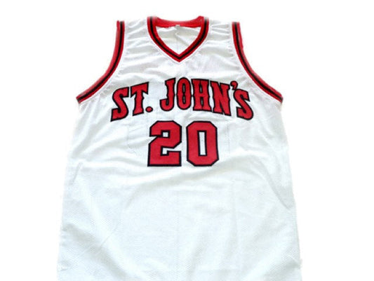 Chris Mullin Jersey #20 St John's University Basketball White