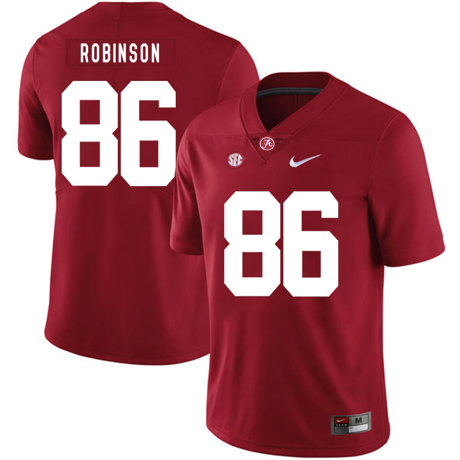 Alabama Crimson Tide #86 A Shawn Robinson College Football Jersey Red