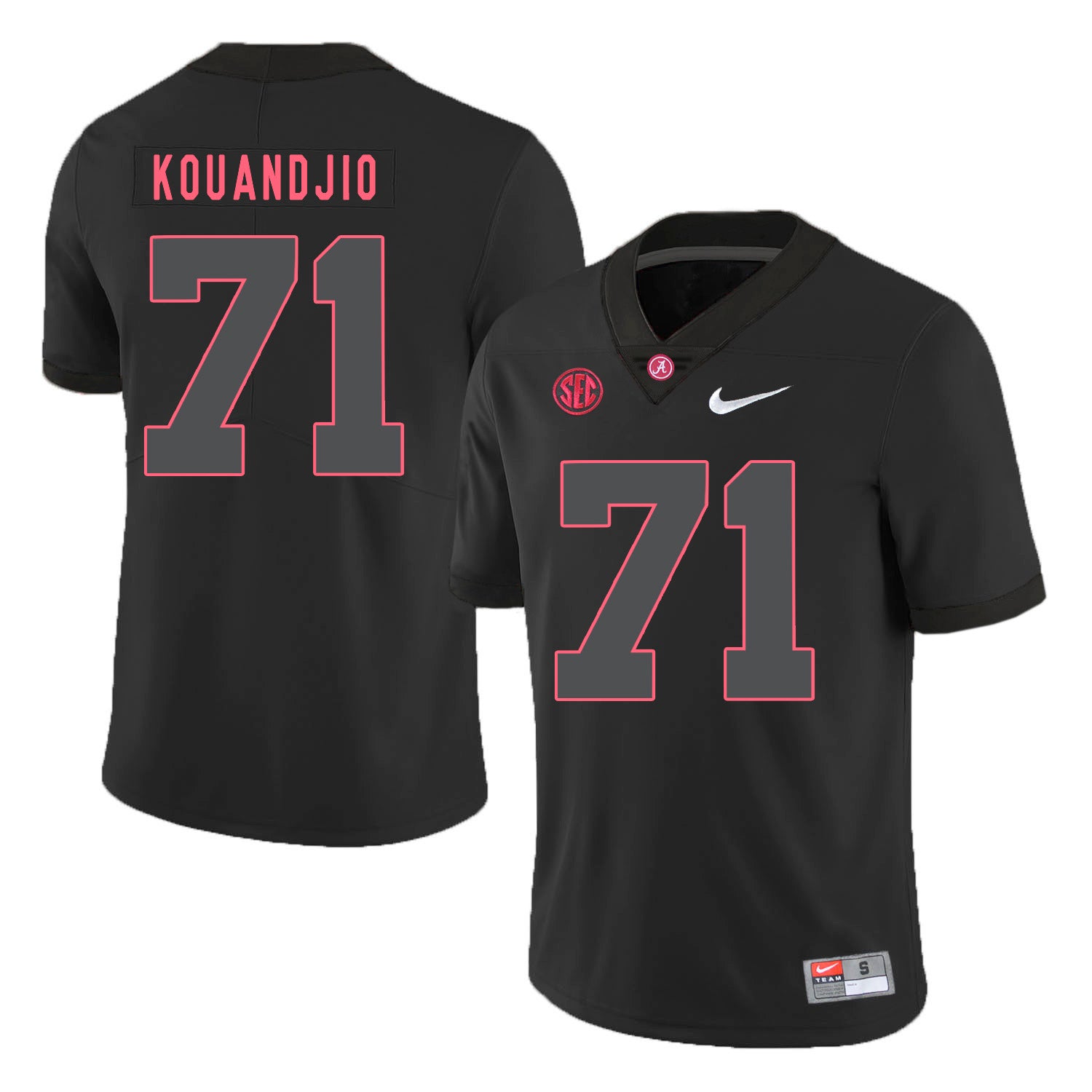 Alabama Crimson Tide #71 Arie Kouandjio College Football Jersey Black