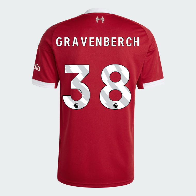 Liverpool 2025-26 GRAVENBERCH 38 Home Jersey – Red