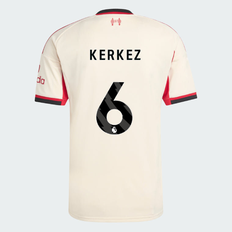 Liverpool 2025-26 KERKEZ 6 Away Jersey – Cream