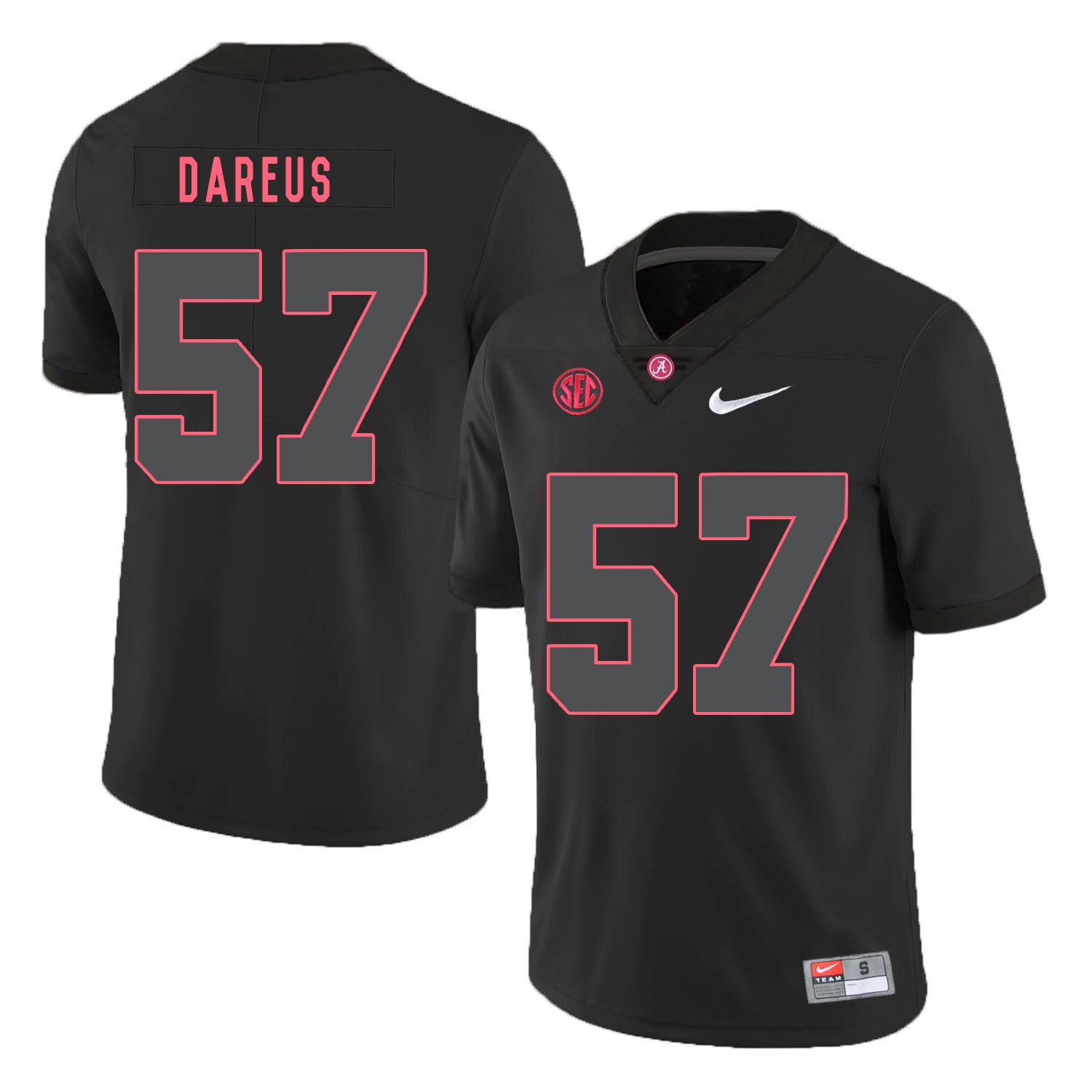 Alabama Crimson Tide #57 Marcell Dareus College Football Jersey Black