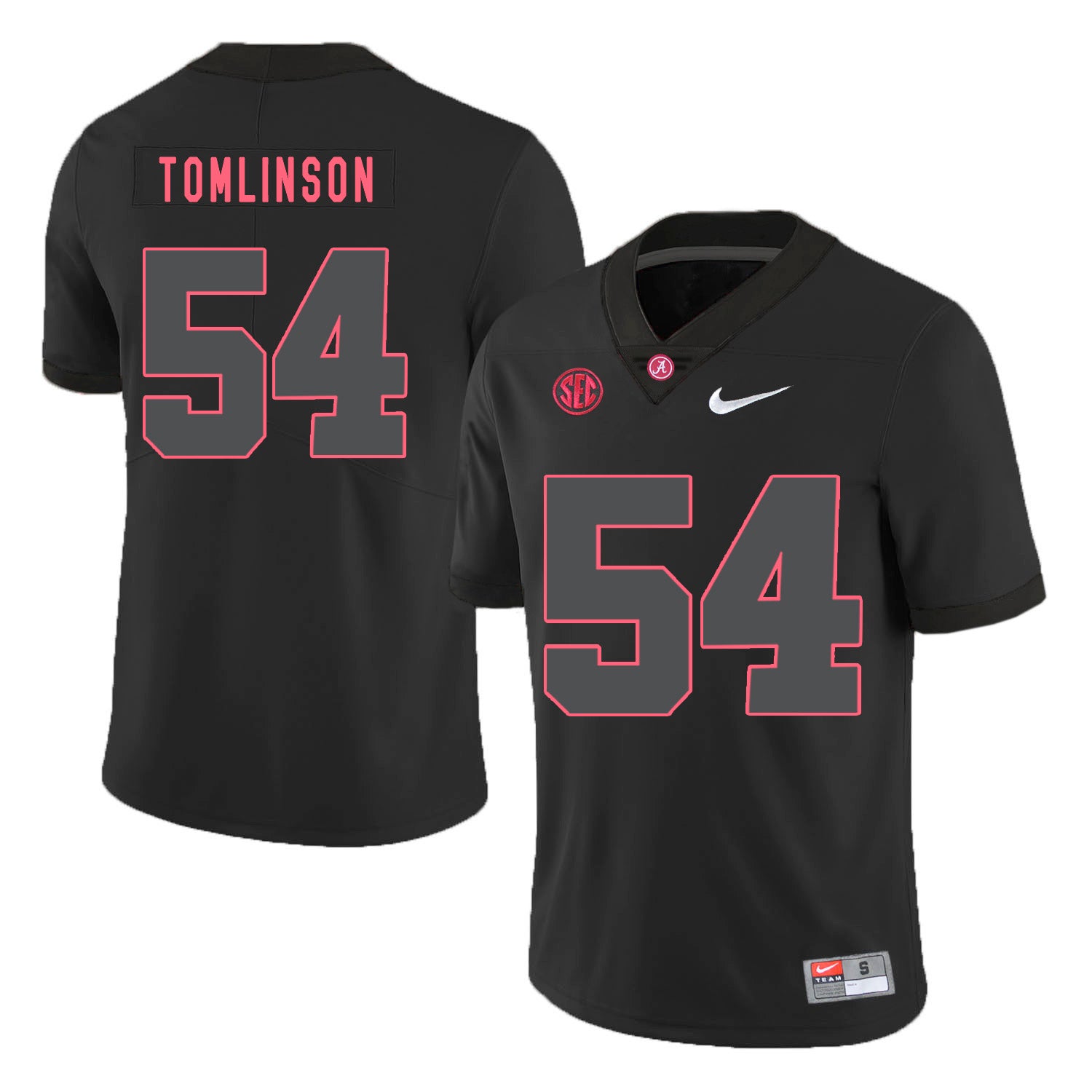 Alabama Crimson Tide #54 Dalvin Tomlinson College Football Jersey Black