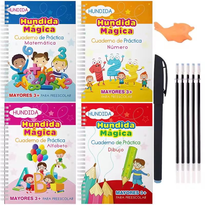 Children’s Magic Copybooks, Handwriting Practice for Kids (Set of 4 Books)