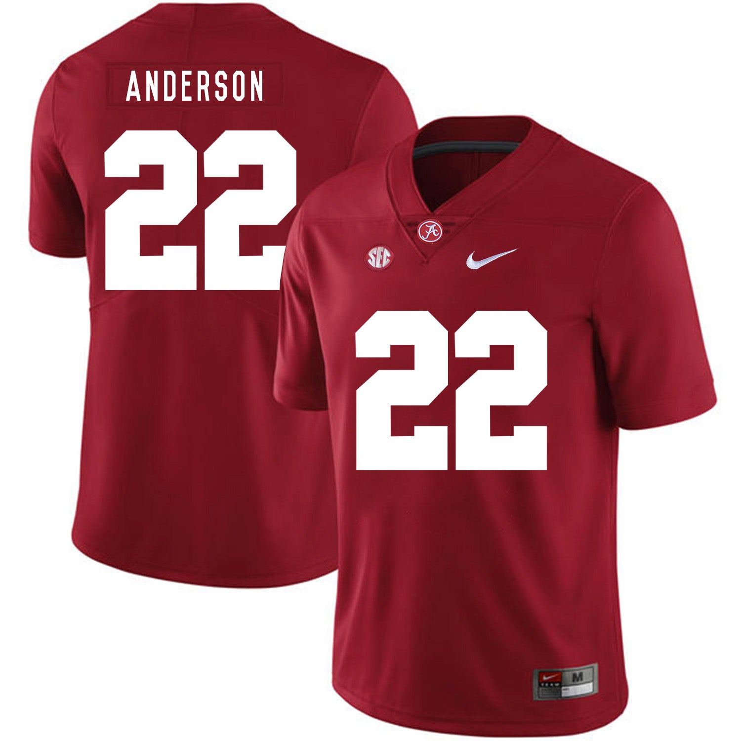 Alabama Crimson Tide #22 Ryan Anderson College Football Jersey Red