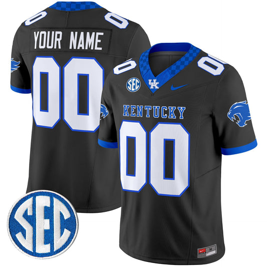 Custom Kentucky Wildcats Jersey Name, Number 2025 Limited Stitched Black