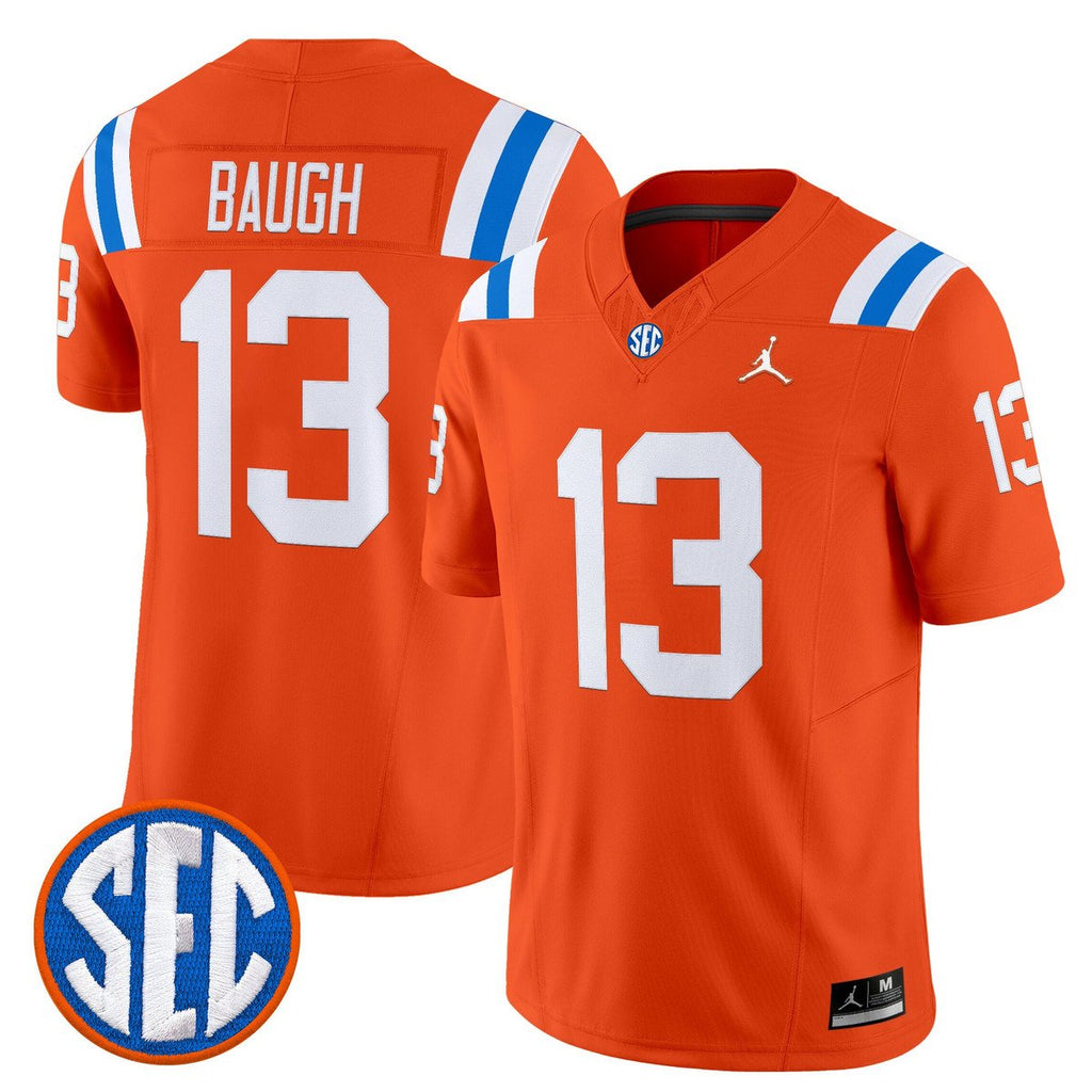 Jadan Baugh Jersey #13 Florida Gators 1960s Throwback Vapor Limited Orange
