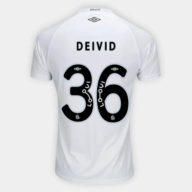 Santos FC DEIVID 36 Home 2025-26 Jersey – White
