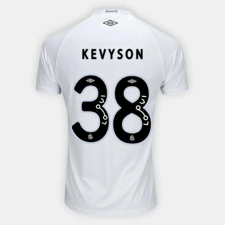 Santos FC KEVYSON 38 Home 2025-26 Jersey – White