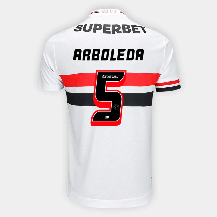 Sao Paulo FC ARBOLEDA 5 Home 2025-26 Jersey – White