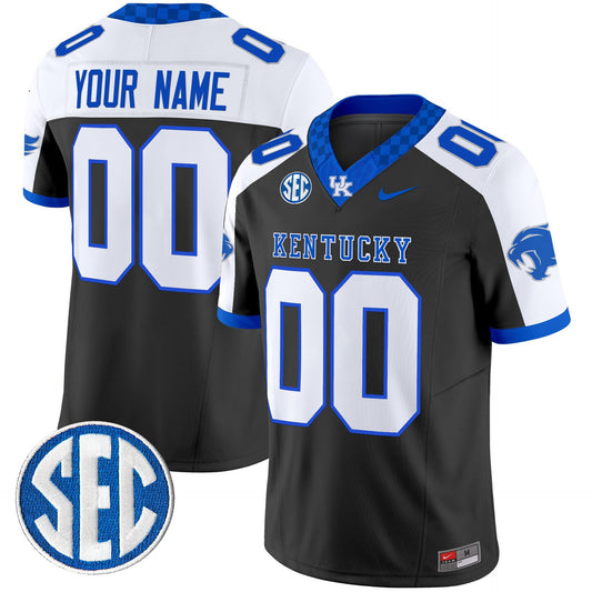 Custom Kentucky Wildcats Jersey Name, Number 2025 Limited Stitched Black Alter