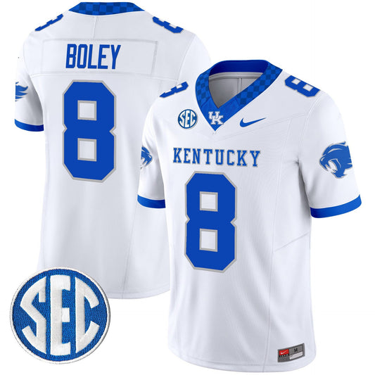 Cutter Boley Jersey #8 Kentucky Wildcats 2025 Limited Stitched White