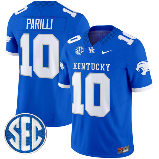 Babe Parilli Jersey #10 Kentucky Wildcats 2025 Limited Stitched Royal