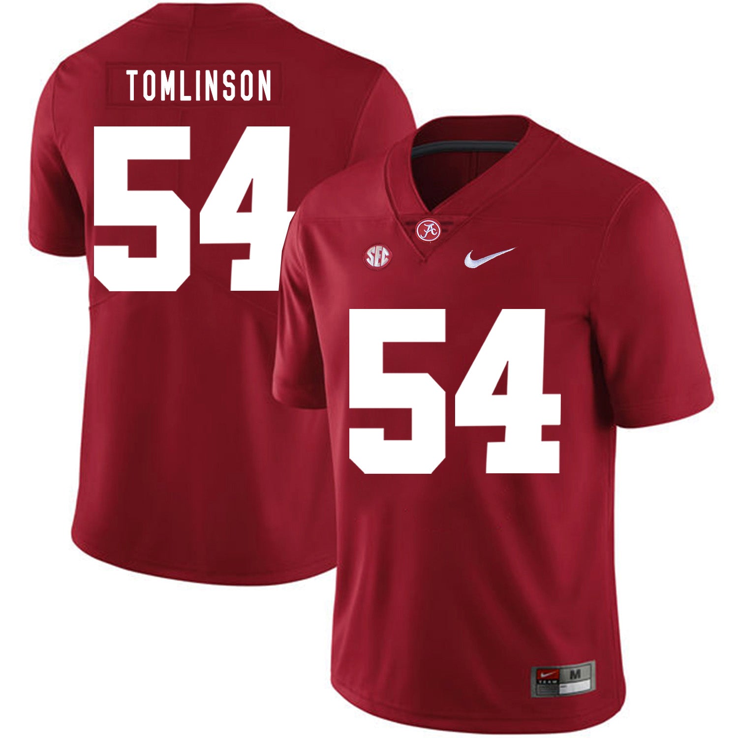 Alabama Crimson Tide #54 Dalvin Tomlinson College Football Jersey Red