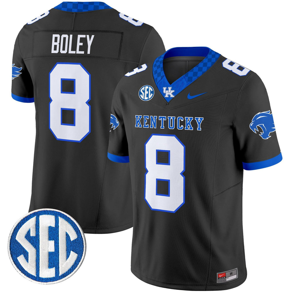 Cutter Boley Jersey #8 Kentucky Wildcats 2025 Limited Stitched Black