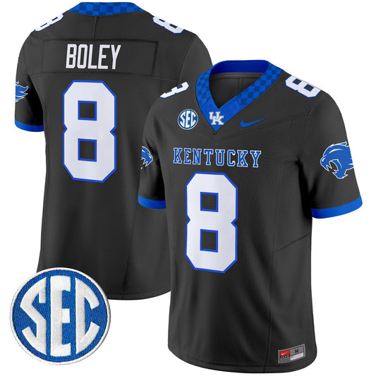 Cutter Boley Jersey #8 Kentucky Wildcats 2025 Limited Stitched Black